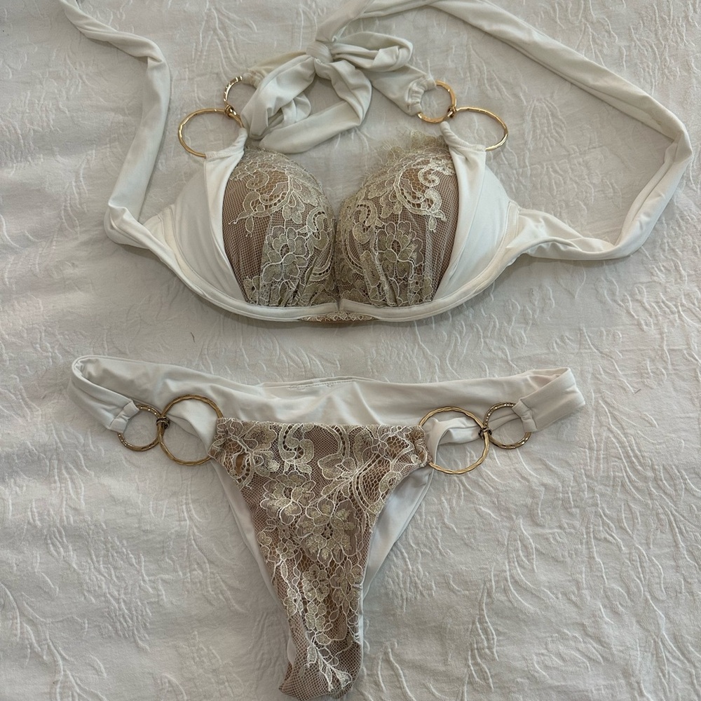 White beach bunny bikini XS